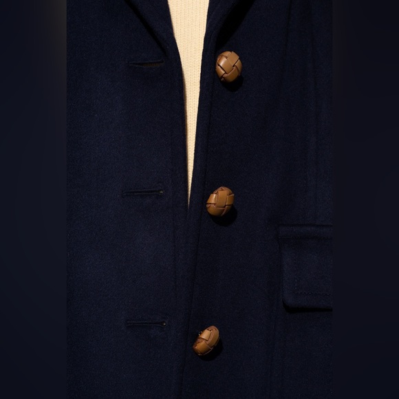 Tory Burch Wool Overcoat in Nevy Blue sz 0 995$ - Picture 12 of 16